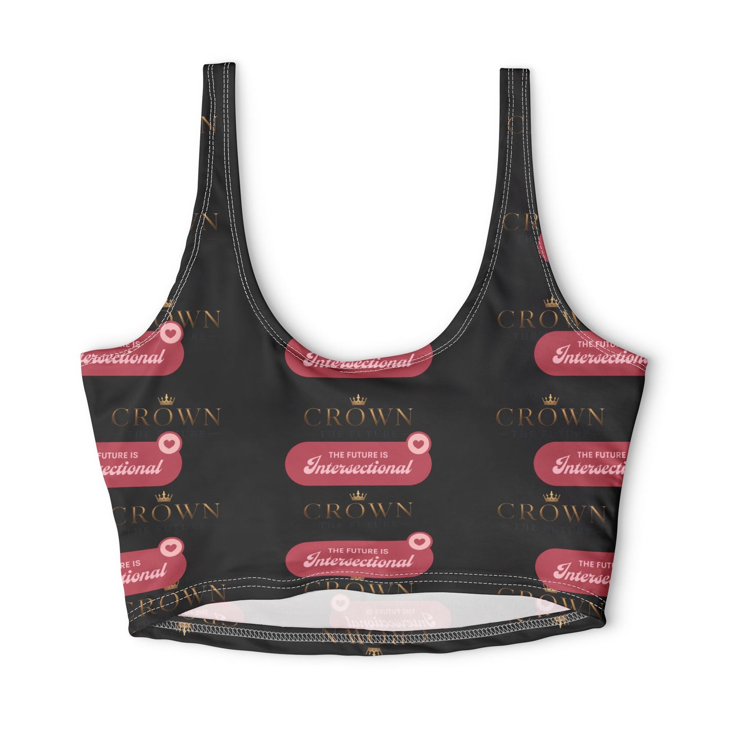 Polyester Sports Bra (AOP)